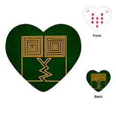 One Stroke Owl Playing Cards (heart)  by Nexatart