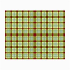 Geometric Tartan Pattern Square Small Glasses Cloth (2-side) by Nexatart