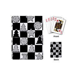 Xmas Checker Playing Cards (mini) 
