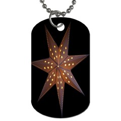 Star Light Decoration Atmosphere Dog Tag (one Side) by Nexatart
