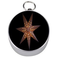 Star Light Decoration Atmosphere Silver Compasses by Nexatart