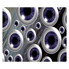 Eyeballs Pattern Double Sided Flano Blanket (small)  by Nexatart