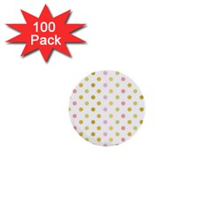 Polka Dots Retro 1  Mini Buttons (100 Pack) 