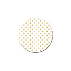 Polka Dots Retro Golf Ball Marker (4 Pack) by Nexatart