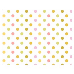 Polka Dots Retro Double Sided Flano Blanket (medium) 