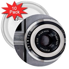 Vintage Camera 3  Buttons (10 Pack)  by Nexatart