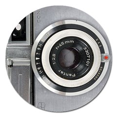 Vintage Camera Magnet 5  (round) by Nexatart