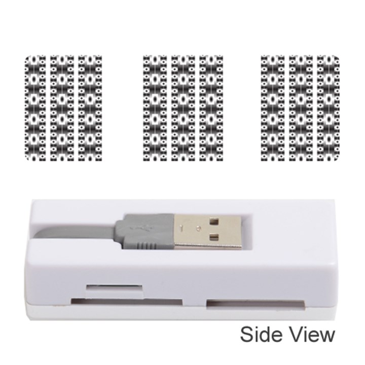 Pattern Background Texture Black Memory Card Reader (Stick) 