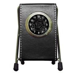 Formal Magic Circle Pen Holder Desk Clocks by Nexatart