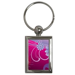 Love Flowers Key Chains (rectangle)  by Nexatart