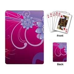 Love Flowers Playing Card