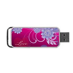 Love Flowers Portable Usb Flash (two Sides) by Nexatart