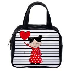 Valentines Day Girl 2 Classic Handbags (one Side) by Valentinaart