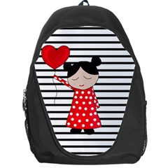 Valentines Day Girl 2 Backpack Bag by Valentinaart