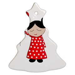 Girl In Love Ornament (christmas Tree)  by Valentinaart