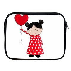 Girl In Love Apple Ipad 2/3/4 Zipper Cases by Valentinaart