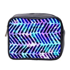 Blue Tribal Chevrons  Mini Toiletries Bag 2-side by KirstenStar