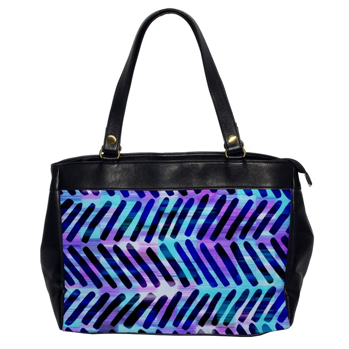 Blue Tribal Chevrons  Office Handbags