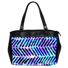 Blue Tribal Chevrons  Office Handbags (2 Sides)  by KirstenStar