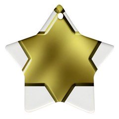 Sheriff Badge Clip Art Ornament (star)