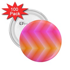 Pattern Background Pink Orange 2 25  Buttons (100 Pack) 