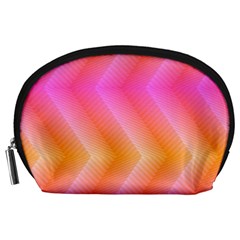 Pattern Background Pink Orange Accessory Pouches (large) 