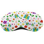 Cute butterflies and flowers pattern Sleeping Masks Front