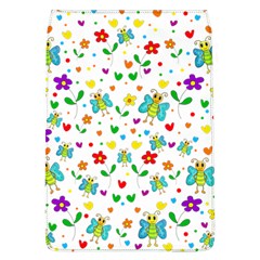 Cute Butterflies And Flowers Pattern Flap Covers (l)  by Valentinaart