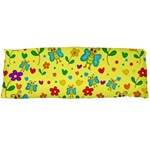 Cute butterflies and flowers - yellow Body Pillow Case (Dakimakura) Body Pillow Case