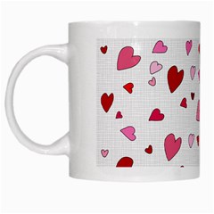 Valentine s Day Hearts White Mugs by Valentinaart