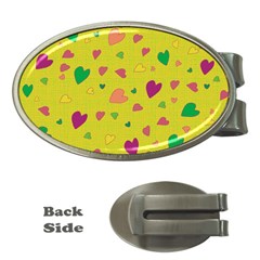 Colorful Hearts Money Clips (oval)  by Valentinaart