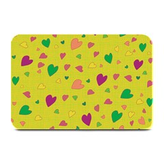 Colorful Hearts Plate Mats by Valentinaart