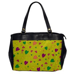 Colorful Hearts Office Handbags by Valentinaart