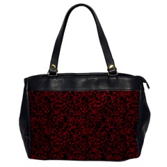 Red Coral Pattern Office Handbags by Valentinaart