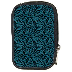 Blue Coral Pattern Compact Camera Cases by Valentinaart