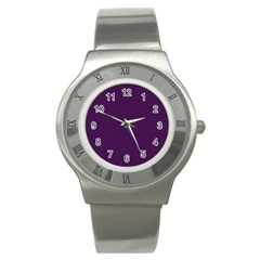 Purple Texture Stainless Steel Watch by Valentinaart