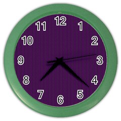 Purple Texture Color Wall Clocks by Valentinaart