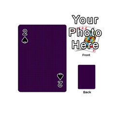 Purple Texture Playing Cards 54 (mini)  by Valentinaart