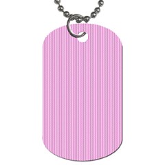 Pink Texture Dog Tag (two Sides) by Valentinaart