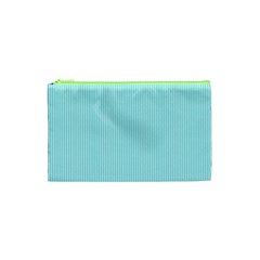 Light Blue Texture Cosmetic Bag (xs)