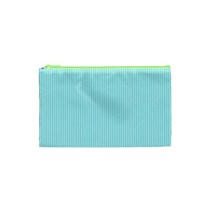 Light blue texture Cosmetic Bag (XS)