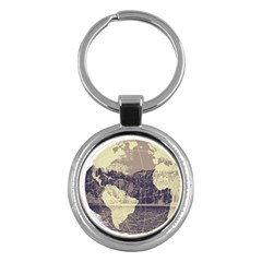 River Globe Key Chains (round)  by MTNDesignco