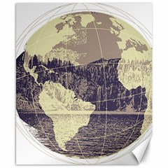 River Globe Canvas 8  X 10 