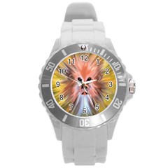 Monster Ghost Horror Face Round Plastic Sport Watch (l)