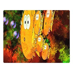 Abstract Fish Artwork Digital Art Double Sided Flano Blanket (large)  by Nexatart