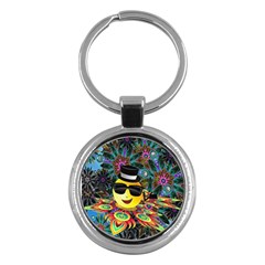 Abstract Digital Art Key Chains (round) 