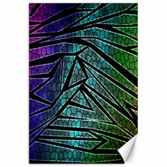 Abstract Background Rainbow Metal Canvas 20  x 30  