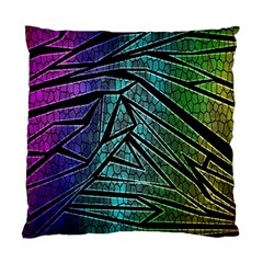 Abstract Background Rainbow Metal Standard Cushion Case (Two Sides)