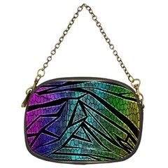 Abstract Background Rainbow Metal Chain Purses (Two Sides) 
