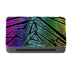 Abstract Background Rainbow Metal Memory Card Reader With Cf